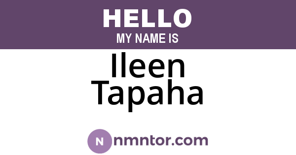 Ileen Tapaha