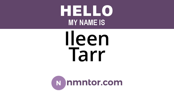 Ileen Tarr