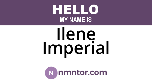 Ilene Imperial