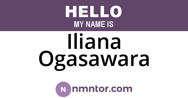 Iliana Ogasawara