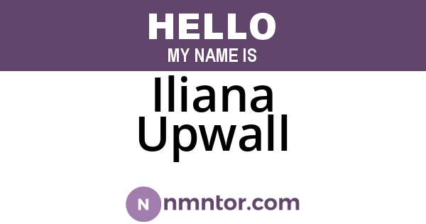 Iliana Upwall