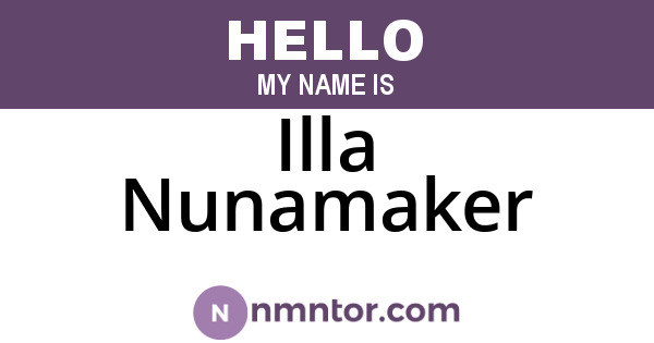 Illa Nunamaker