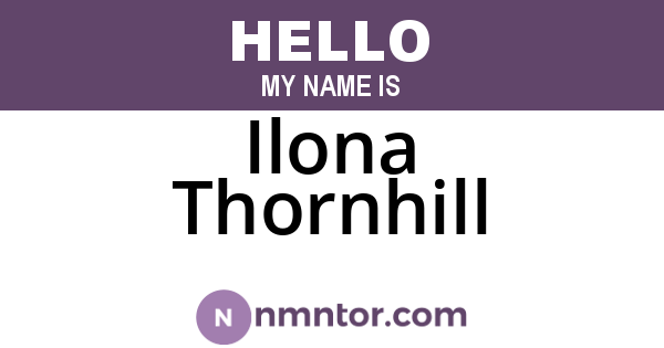 Ilona Thornhill