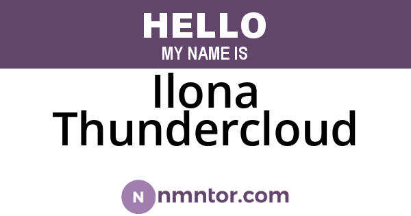 Ilona Thundercloud