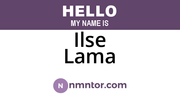 Ilse Lama