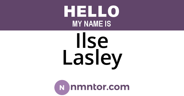 Ilse Lasley