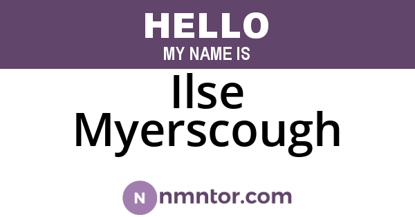 Ilse Myerscough