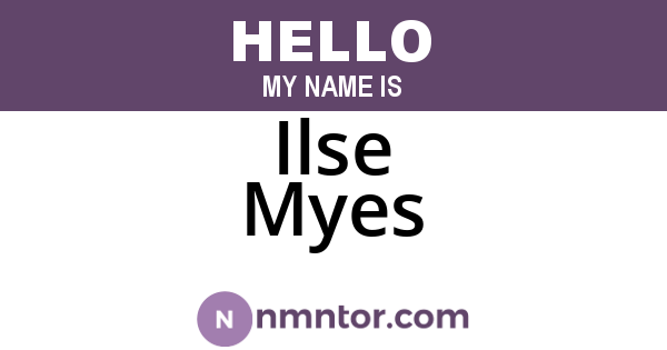 Ilse Myes