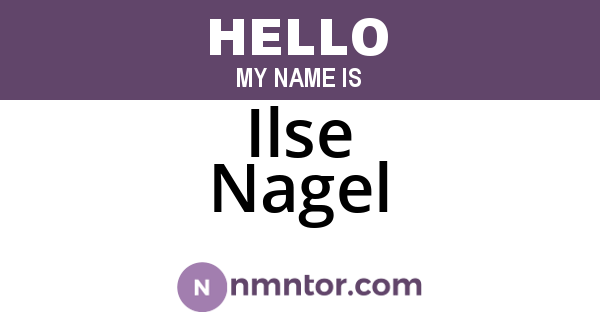 Ilse Nagel
