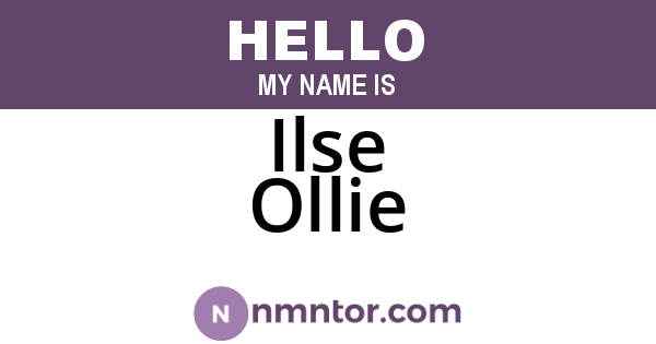 Ilse Ollie