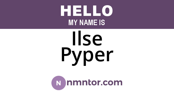 Ilse Pyper