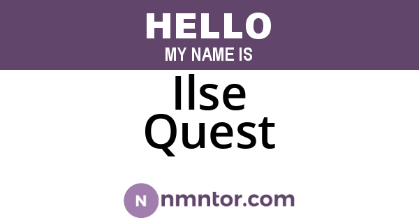 Ilse Quest