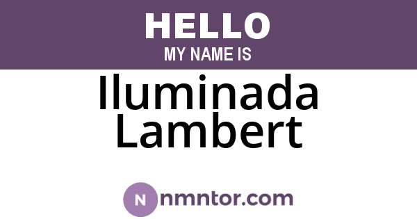 Iluminada Lambert