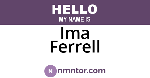 Ima Ferrell