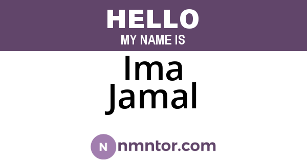 Ima Jamal