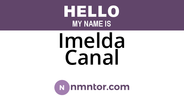 Imelda Canal