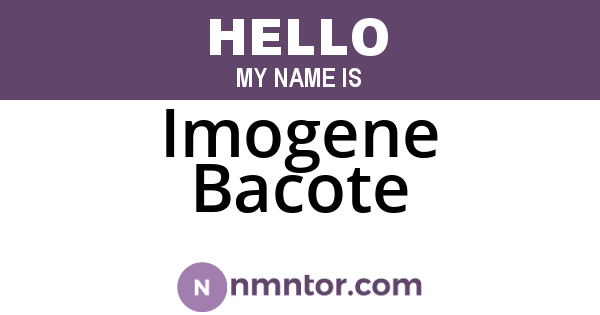 Imogene Bacote