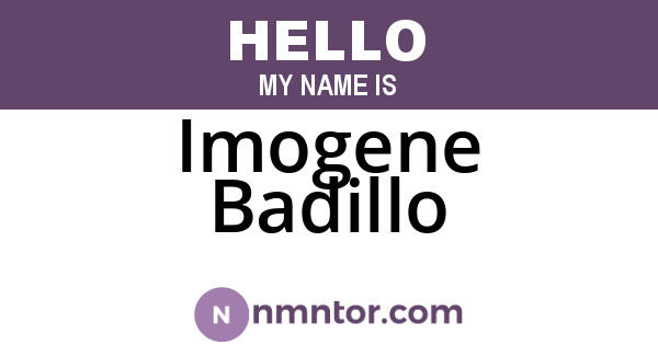 Imogene Badillo