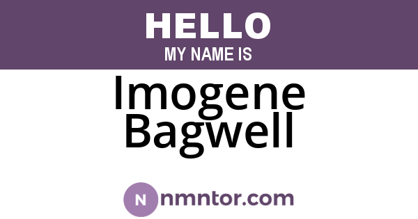 Imogene Bagwell