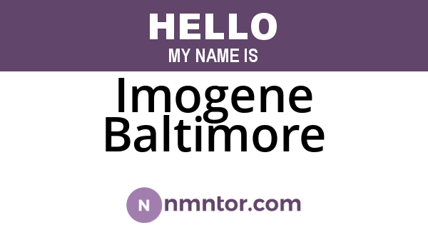 Imogene Baltimore