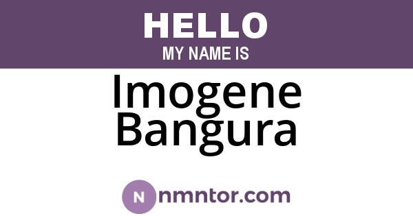 Imogene Bangura