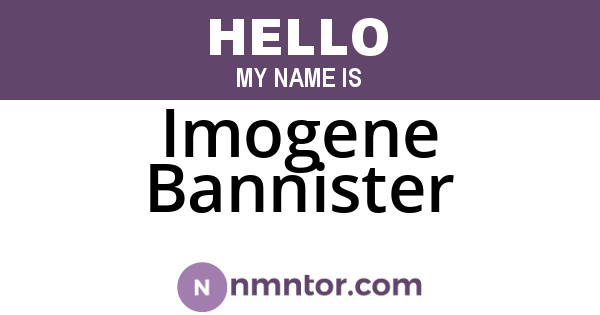 Imogene Bannister