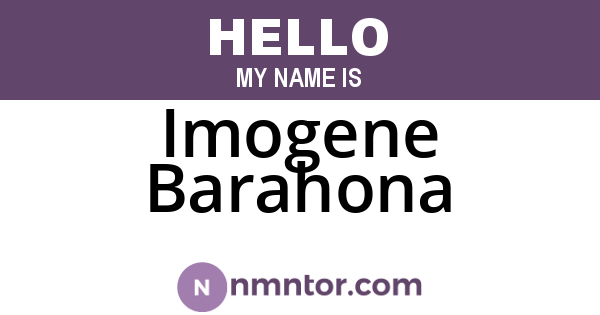 Imogene Barahona