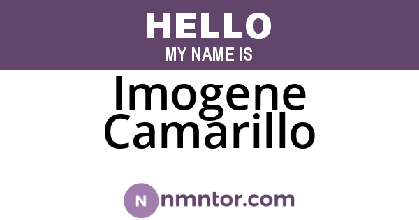 Imogene Camarillo