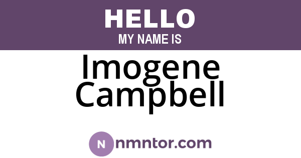 Imogene Campbell