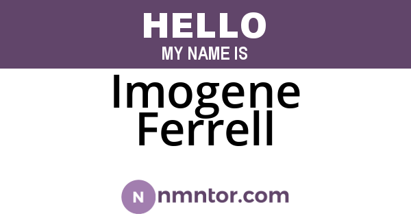 Imogene Ferrell