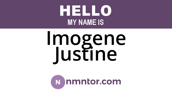 Imogene Justine