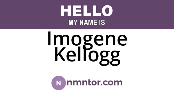 Imogene Kellogg
