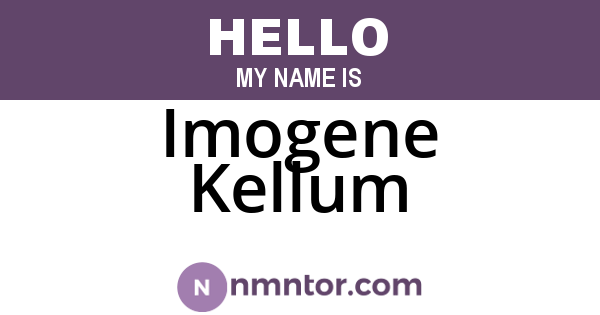 Imogene Kellum