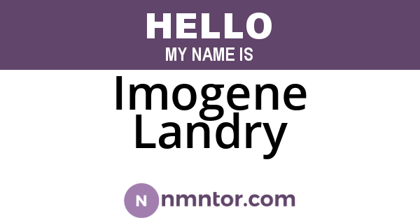Imogene Landry