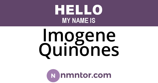 Imogene Quinones