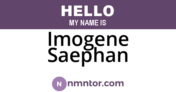 Imogene Saephan