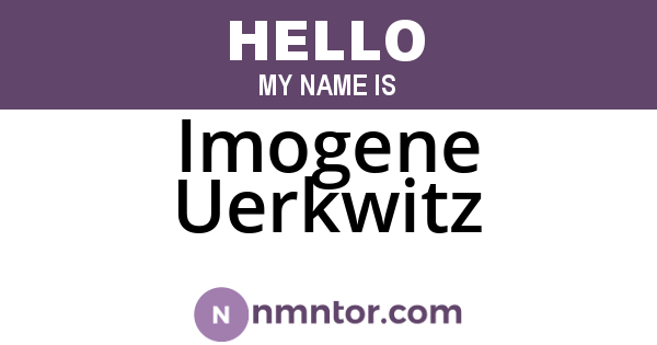 Imogene Uerkwitz