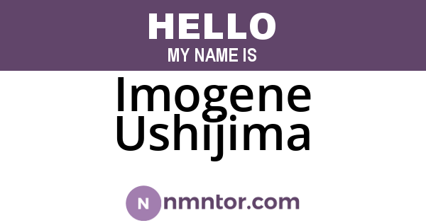 Imogene Ushijima