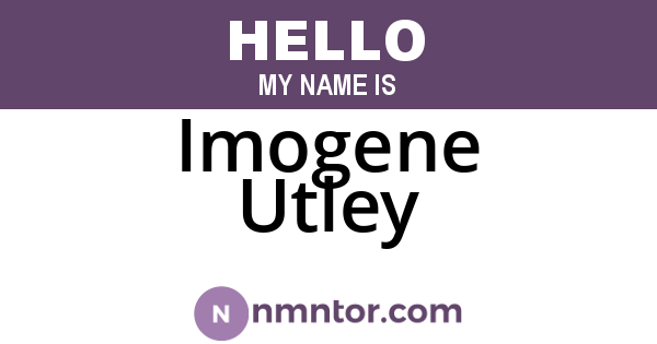 Imogene Utley