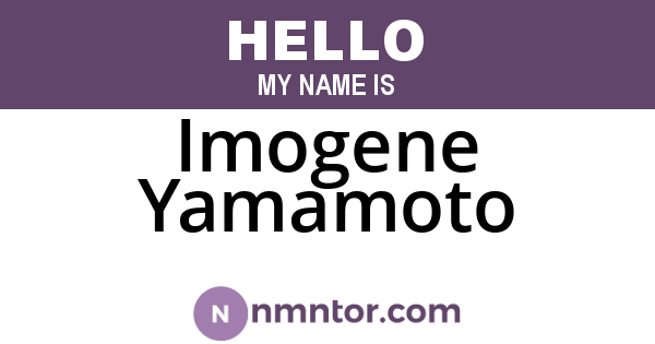 Imogene Yamamoto