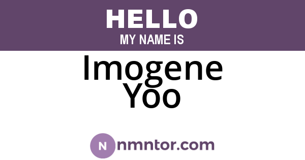 Imogene Yoo