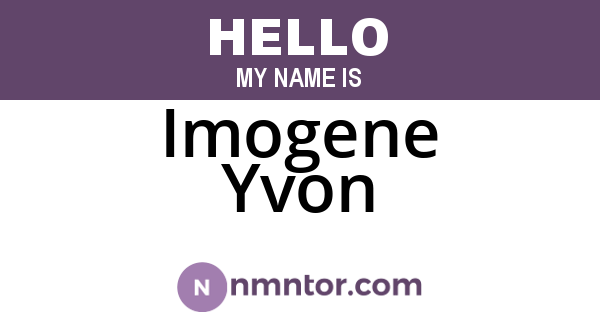 Imogene Yvon