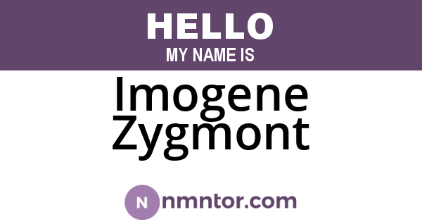 Imogene Zygmont