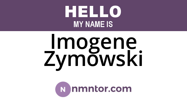 Imogene Zymowski