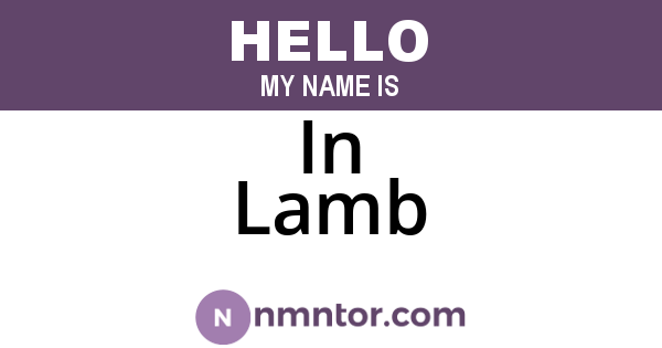 In Lamb