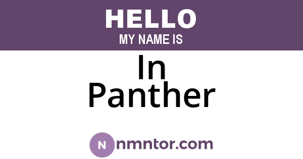 In Panther