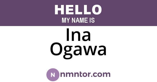 Ina Ogawa