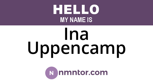 Ina Uppencamp