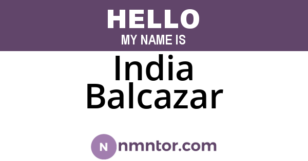 India Balcazar