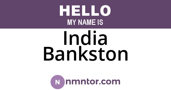 India Bankston